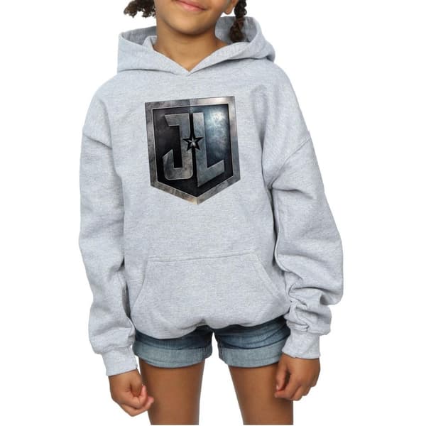DC Comics Girls Justice League Movie Shield Hoodie