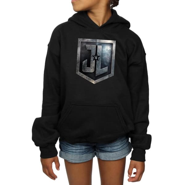 DC Comics Girls Justice League Movie Shield Hoodie