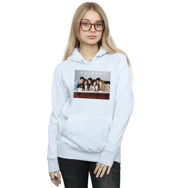 Friends Huvtröja med gruppfoto av milkshakes för damer/kvinnor