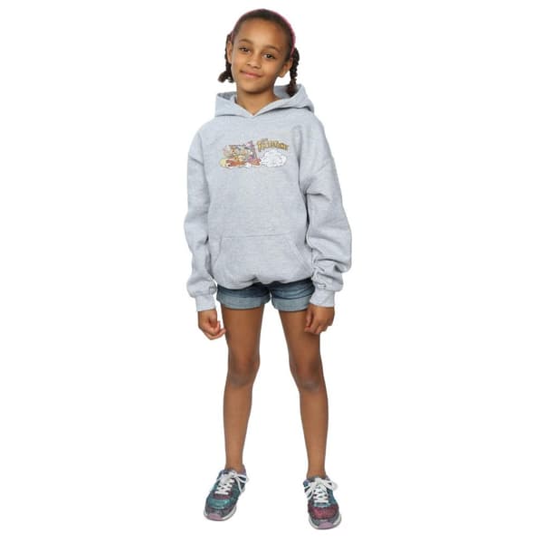 The Flintstones Girls Family Car Distressed Hoodie
