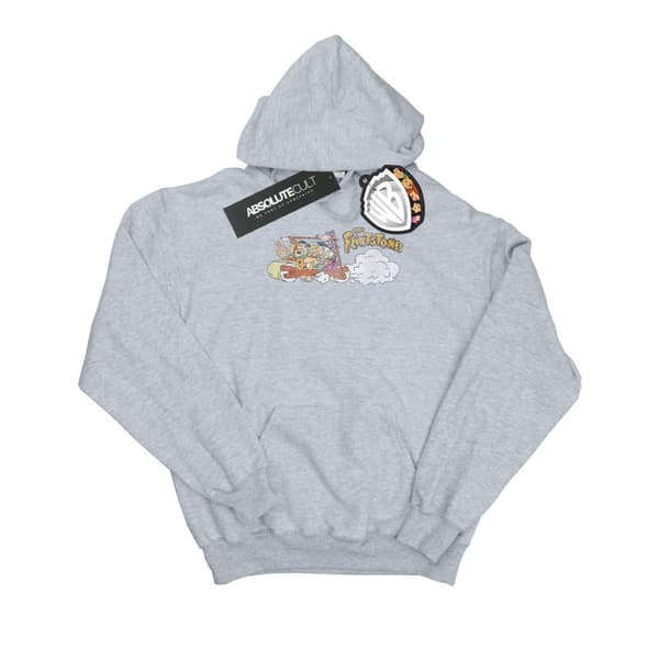 The Flintstones Girls Family Car Distressed Hoodie
