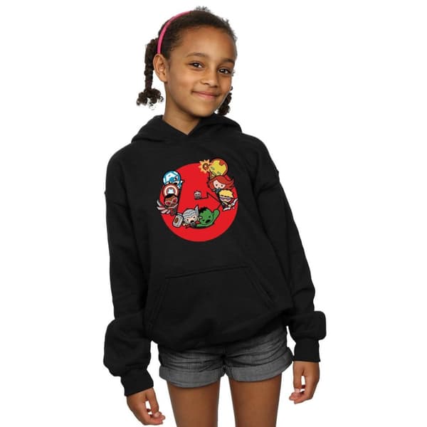 Marvel Girls Kawaii Avengers Ready Steady War Hoodie