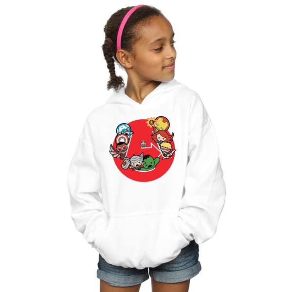 Marvel Girls Kawaii Avengers Ready Steady War Hoodie