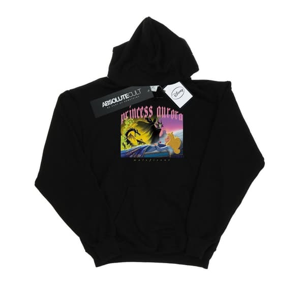 Disney Womens/Ladies Sleeping Beauty And Maleficent Hoodie Black XXL