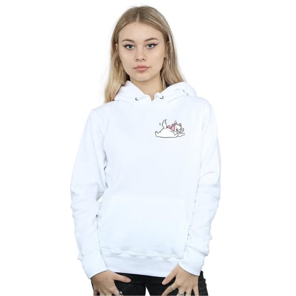 Disney Womens/Ladies Aristocats Marie Sweet Backside Breast Print Hoodie