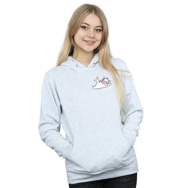 Disney Womens/Ladies Aristocats Marie Sweet Backside Breast Print Hoodie