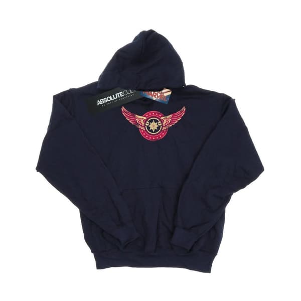 Marvel Girls Captain Marvel Wings Patch Hoodie