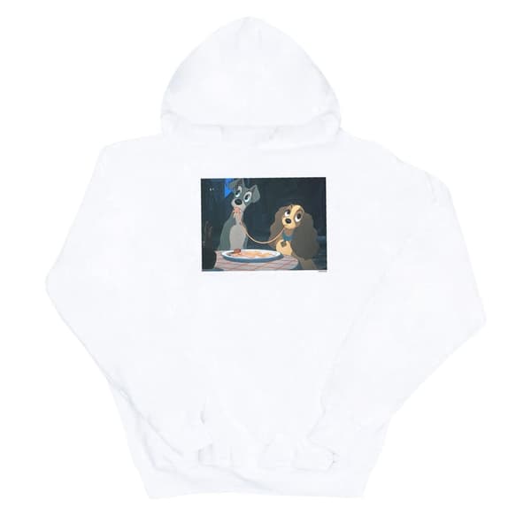 Disney Kvinnor/Damer Lady And The Tramp Spaghetti Slurp Hoodie