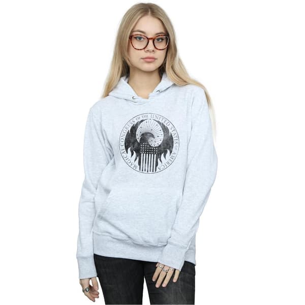 Fantastic Beasts Womens/Ladies Distressed Magical Congress Hoodie
