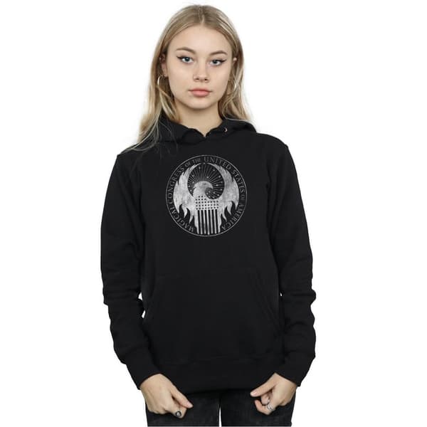 Fantastic Beasts Womens/Ladies Distressed Magical Congress Hoodie