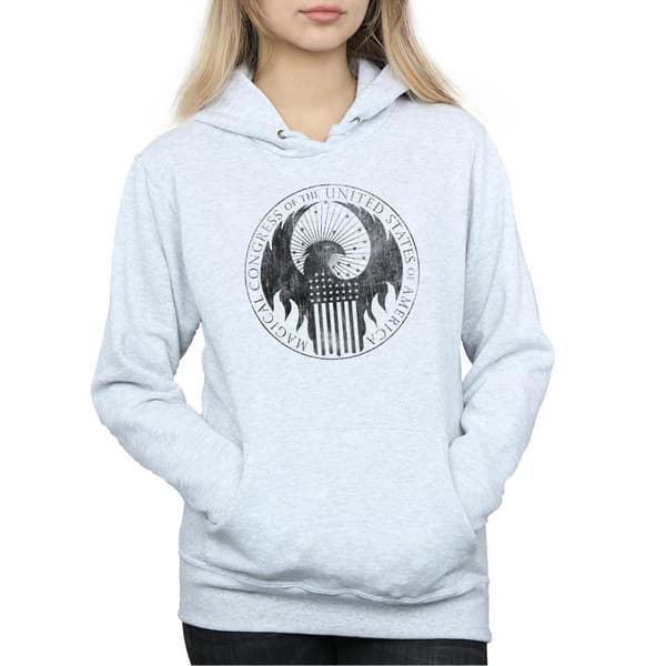 Fantastic Beasts Womens/Ladies Distressed Magical Congress Hoodie