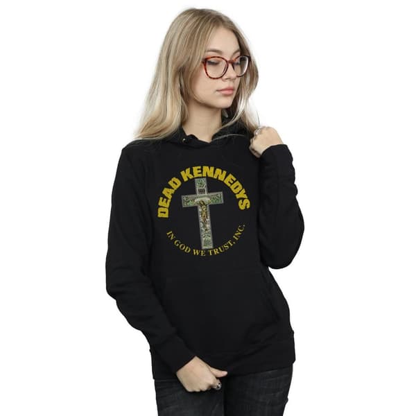 Dead Kennedys Kvinnor/Ladies In God We Trust Hoodie