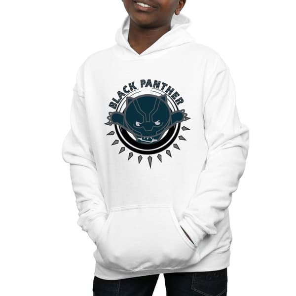 Marvel Pojkar Kawaii Black Panther Pounce Hoodie