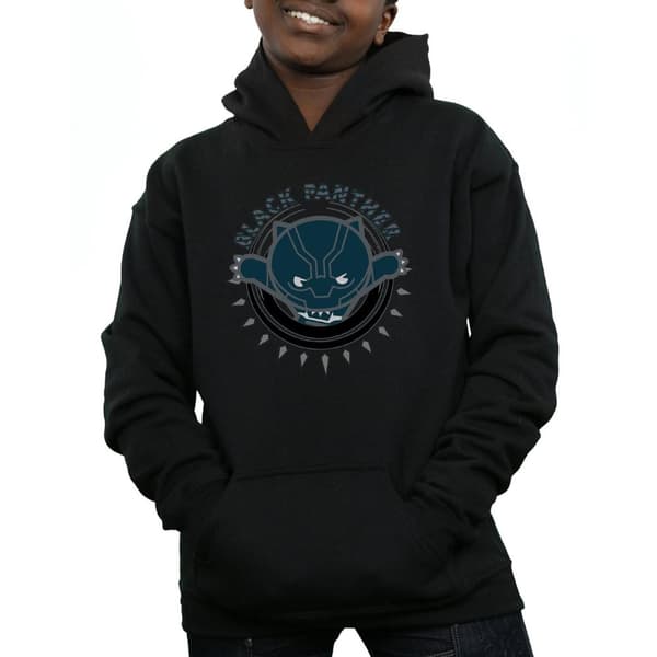 Marvel Pojkar Kawaii Black Panther Pounce Hoodie