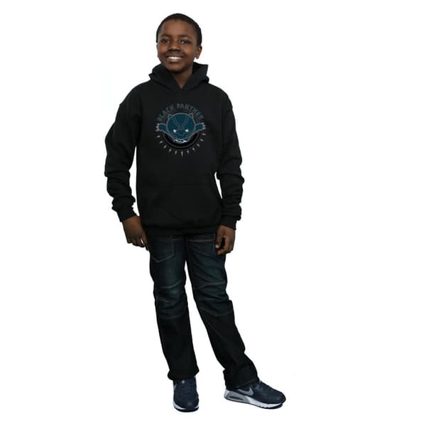 Marvel Pojkar Kawaii Black Panther Pounce Hoodie