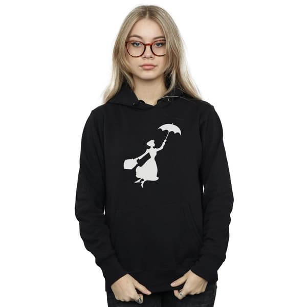 Disney Womens/Ladies Mary Poppins Flying Silhouette Hoodie
