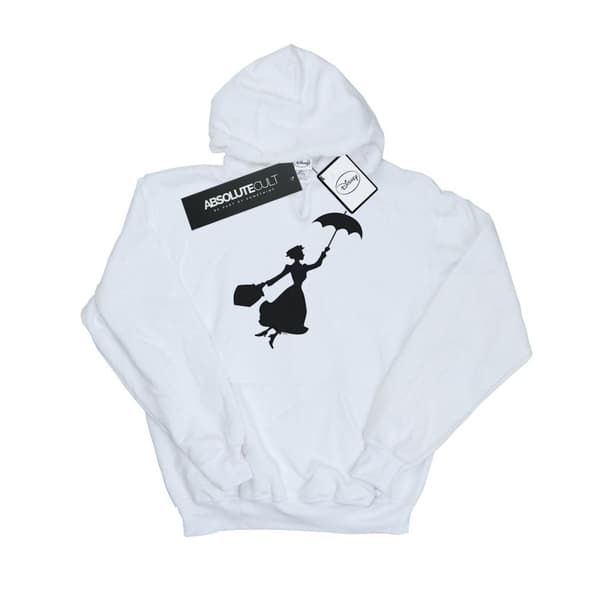 Disney Womens/Ladies Mary Poppins Flying Silhouette Hoodie