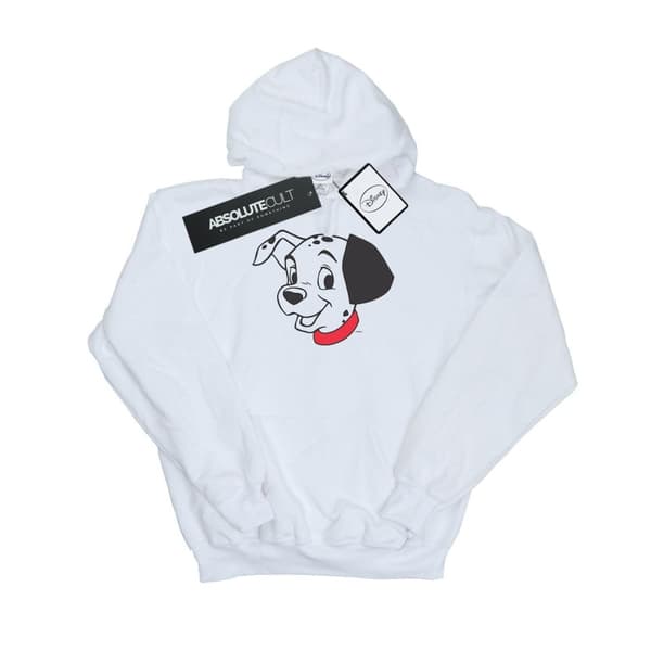 Disney Girls 101 Dalmatians Dalmatian Head Hoodie White 9-11 Years