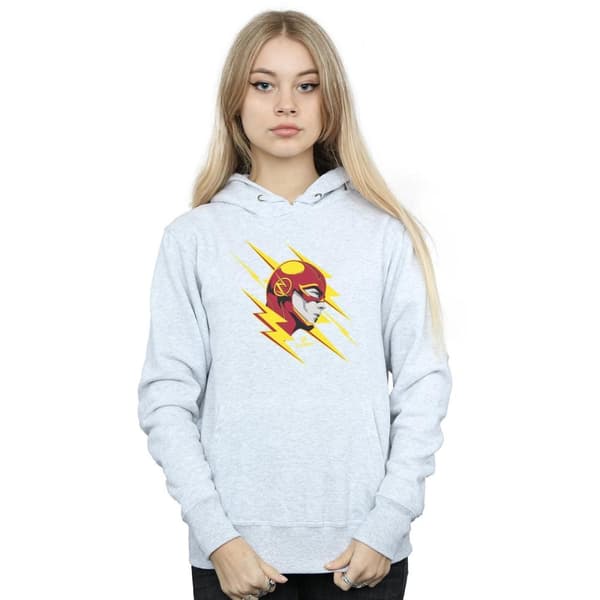 DC Comics Kvinnor/Ladies The Flash Lightning Portrait Hoodie