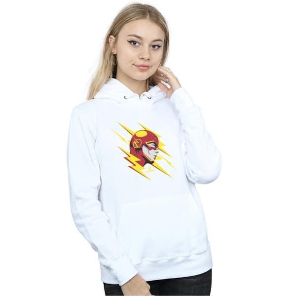 DC Comics Kvinnor/Ladies The Flash Lightning Portrait Hoodie