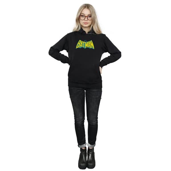 DC Comics Womens/Ladies Batman Retro Logo Hoodie