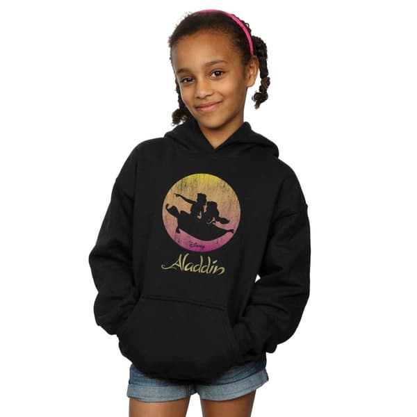 Disney Girls Aladdin Flying Sunset Hoodie