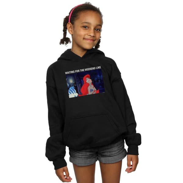 Disney Girls Den lilla sjöjungfrun Väntar På Helgen Hoodie