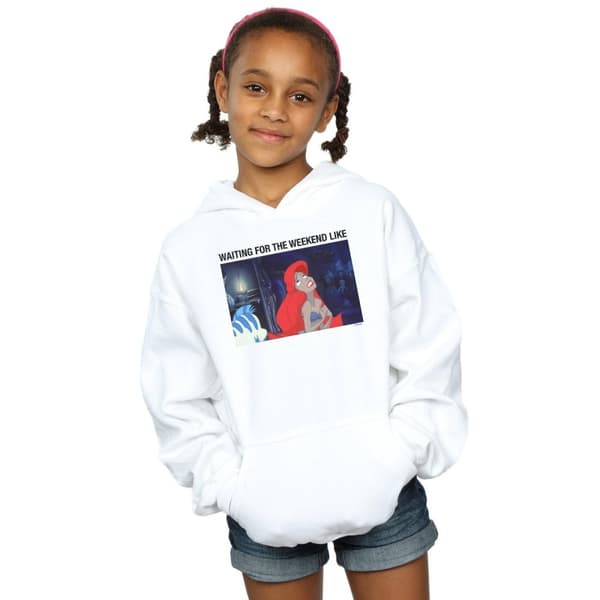 Disney Girls Den lilla sjöjungfrun Väntar På Helgen Hoodie