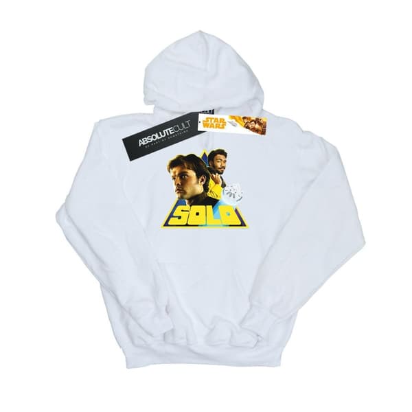 Star Wars Boys Solo Retro Triangle Hoodie White 9-11 Years