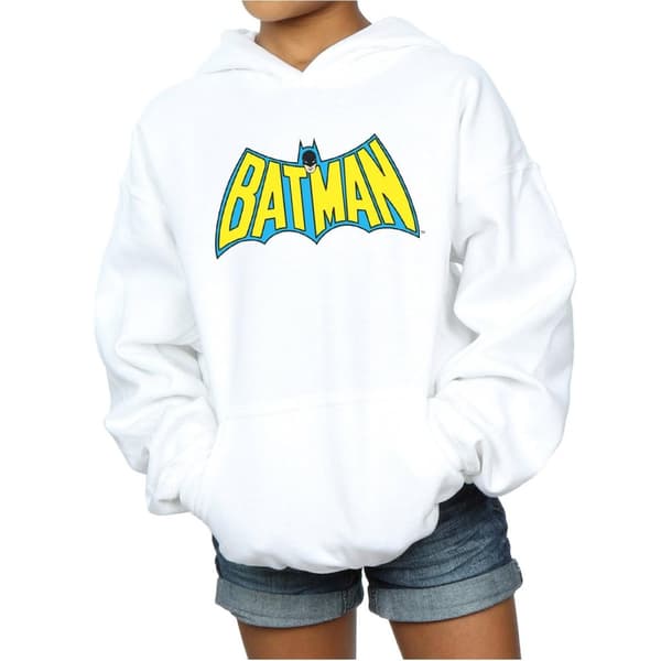 DC Comics Batman Retro Logo-huvtröja för flickor