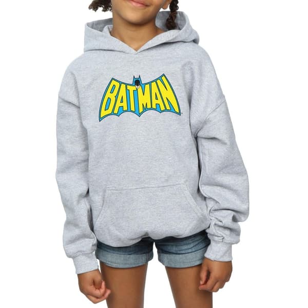 DC Comics Batman Retro Logo-huvtröja för flickor