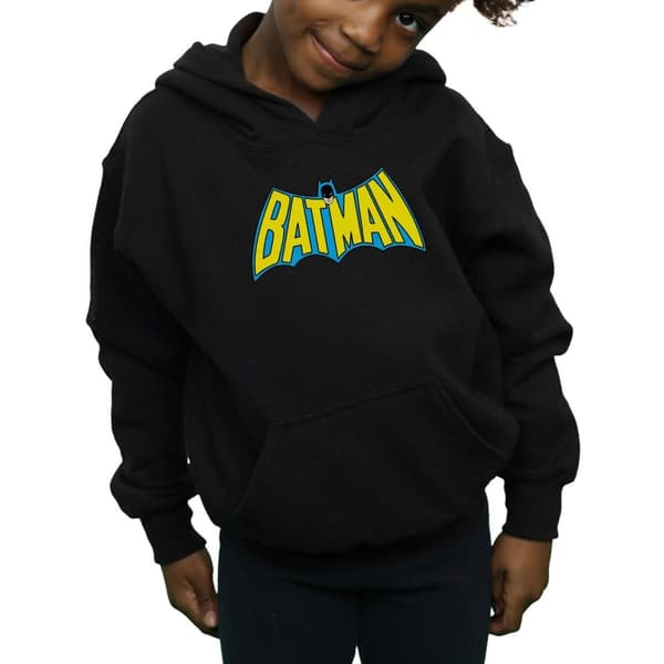 DC Comics Batman Retro Logo-huvtröja för flickor