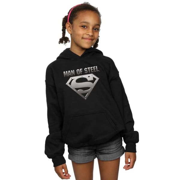 DC Comics Girls Superman Man Of Steel Shield Hoodie