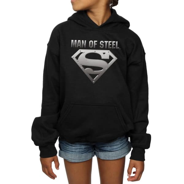 DC Comics Girls Superman Man Of Steel Shield Hoodie