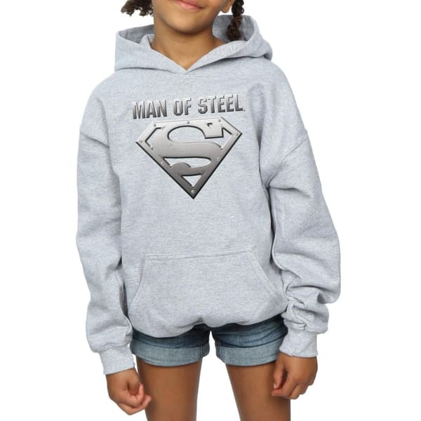 DC Comics Girls Superman Man Of Steel Shield Hoodie