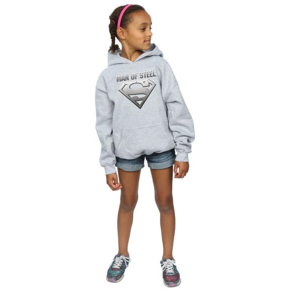 DC Comics Girls Superman Man Of Steel Shield Hoodie