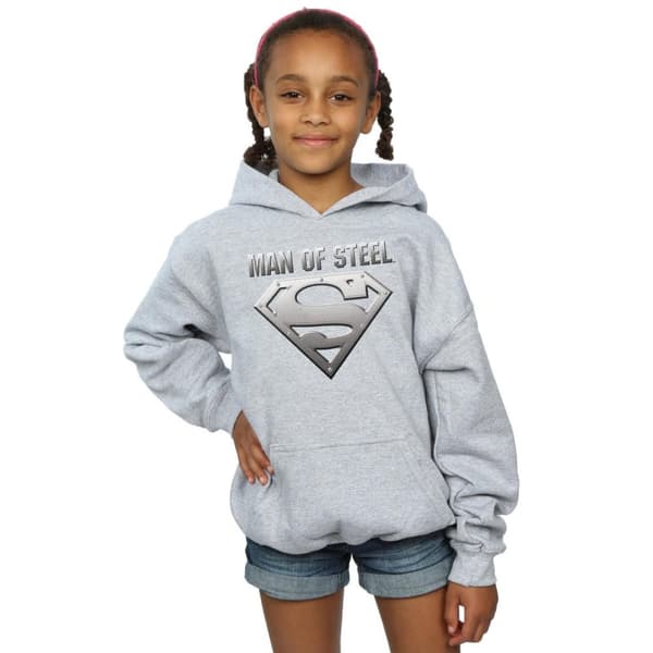 DC Comics Girls Superman Man Of Steel Shield Hoodie