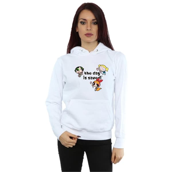 The Powerpuff Girls Kvinnor/Damer Flickor Dagen är räddad Hoodie