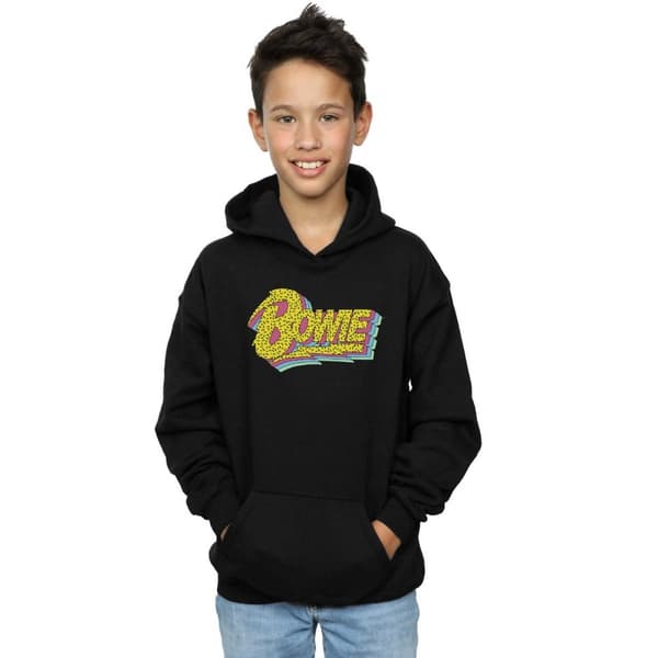 David Bowie Boys Moonlight 90s Logo Hoodie
