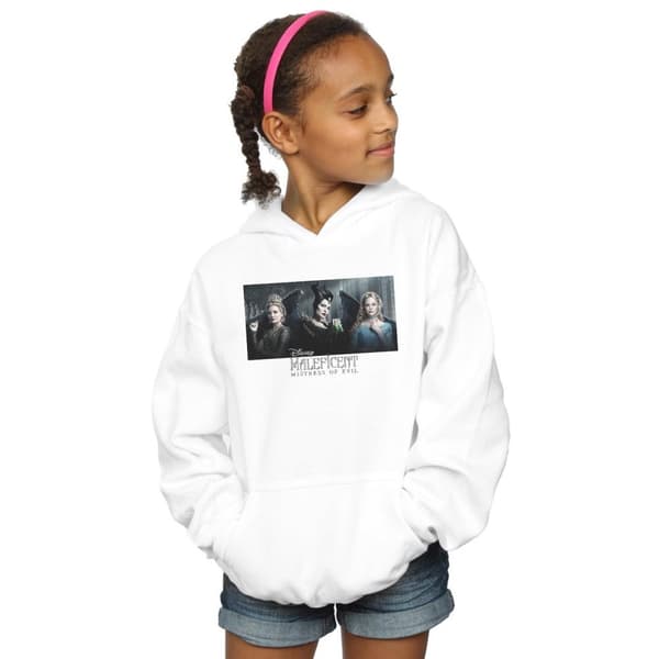 Disney Maleficent Mistress Of Evil Character Poster Hoodie för flickor