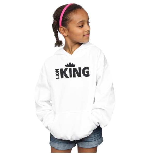 Disney Girls The Lion King Movie Crown Hoodie - huvtröja