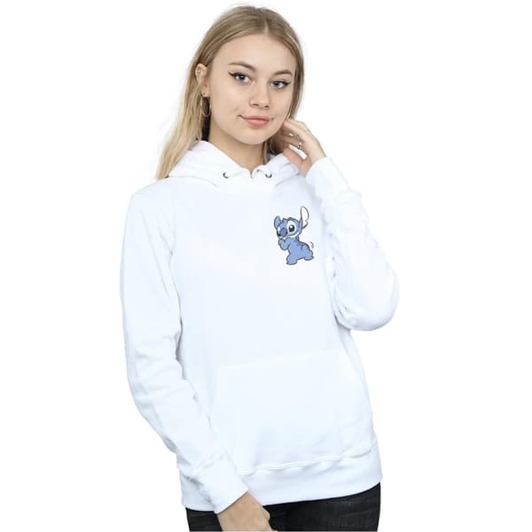 Disney Womens/Ladies Lilo And Stitch Stitch Backside Breast Print Hoodie
