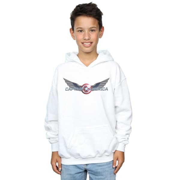 Marvel Boys Falcon And The Winter Soldier Captain America Logo Hoodie