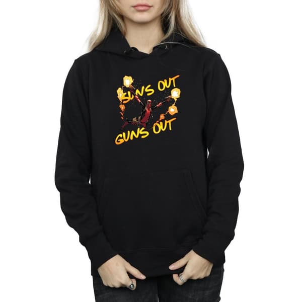 Marvel Womens/Ladies Deadpool Sun´s Out Guns Out Hoodie