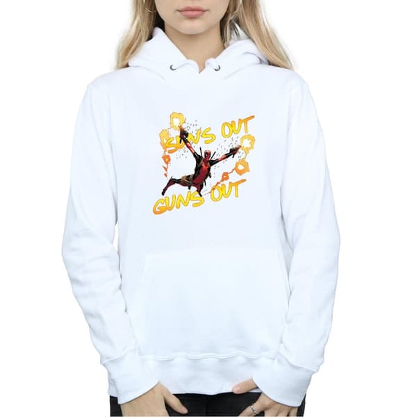 Marvel Womens/Ladies Deadpool Sun´s Out Guns Out Hoodie