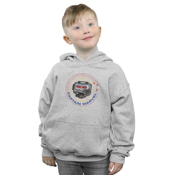 Marvel Kapten Marvel Pager-hoodie för pojkar