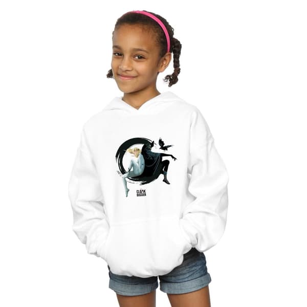 Marvel Cloak And Dagger Ink Circle-hoodie för flickor