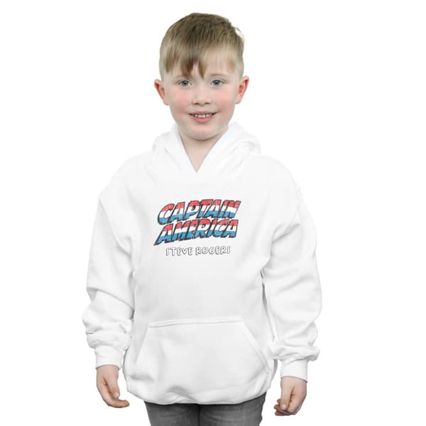 Marvel Kapten Amerika AKA Steve Rogers-hoodie för pojkar