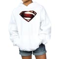 Miniatyrbild 3 av 5: DC Comics Justice League Movie Superman Emblem Hoodie för tjejer