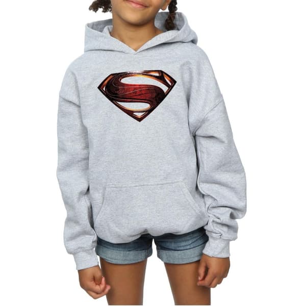 DC Comics Justice League Movie Superman Emblem Hoodie för tjejer